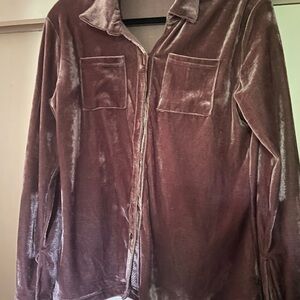 Zara Velvet blouse medium